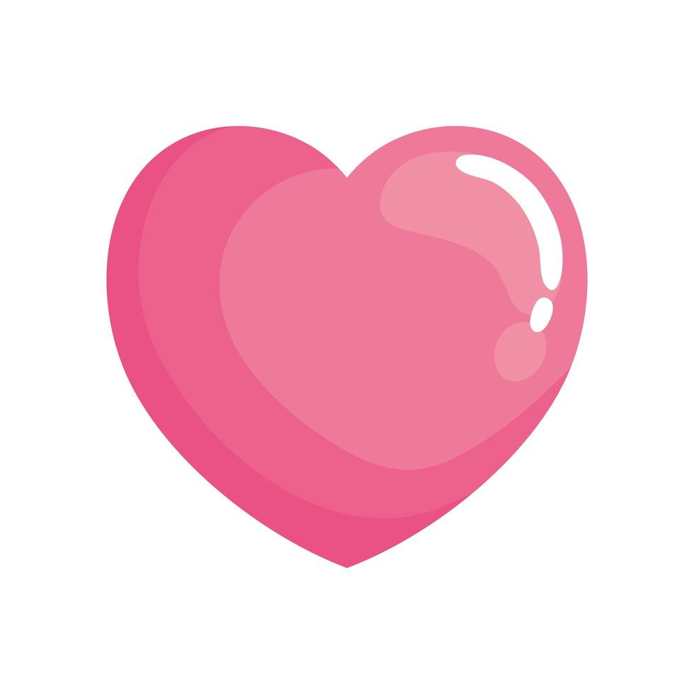 Isolated heart icon vector