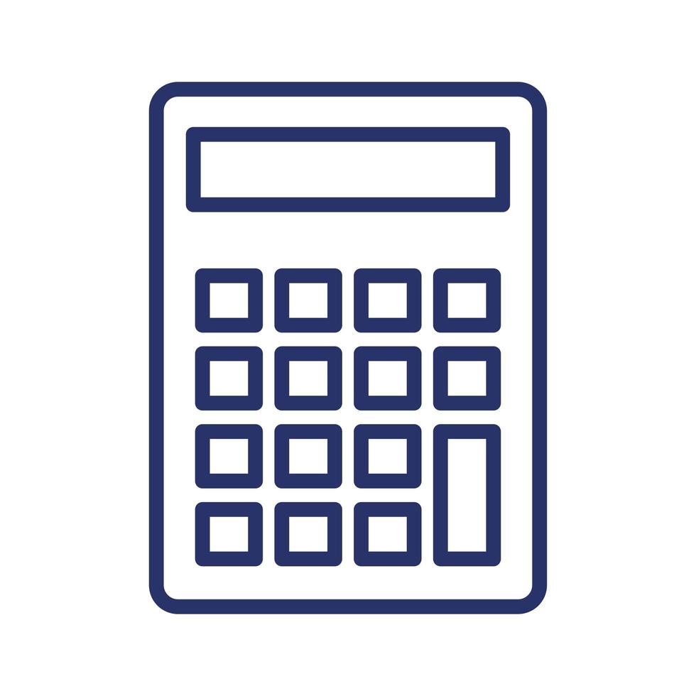 Calculator tool icon vector