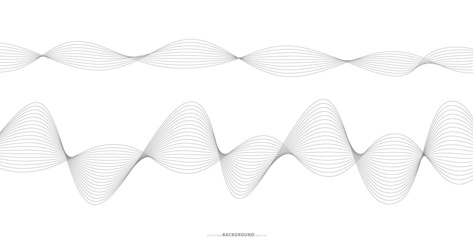 Abstract wavy stripes on a white background isolated. Wave line art, Curved smooth design. Vector illustration EPS 10.