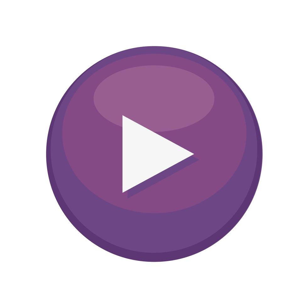Play button icon vector
