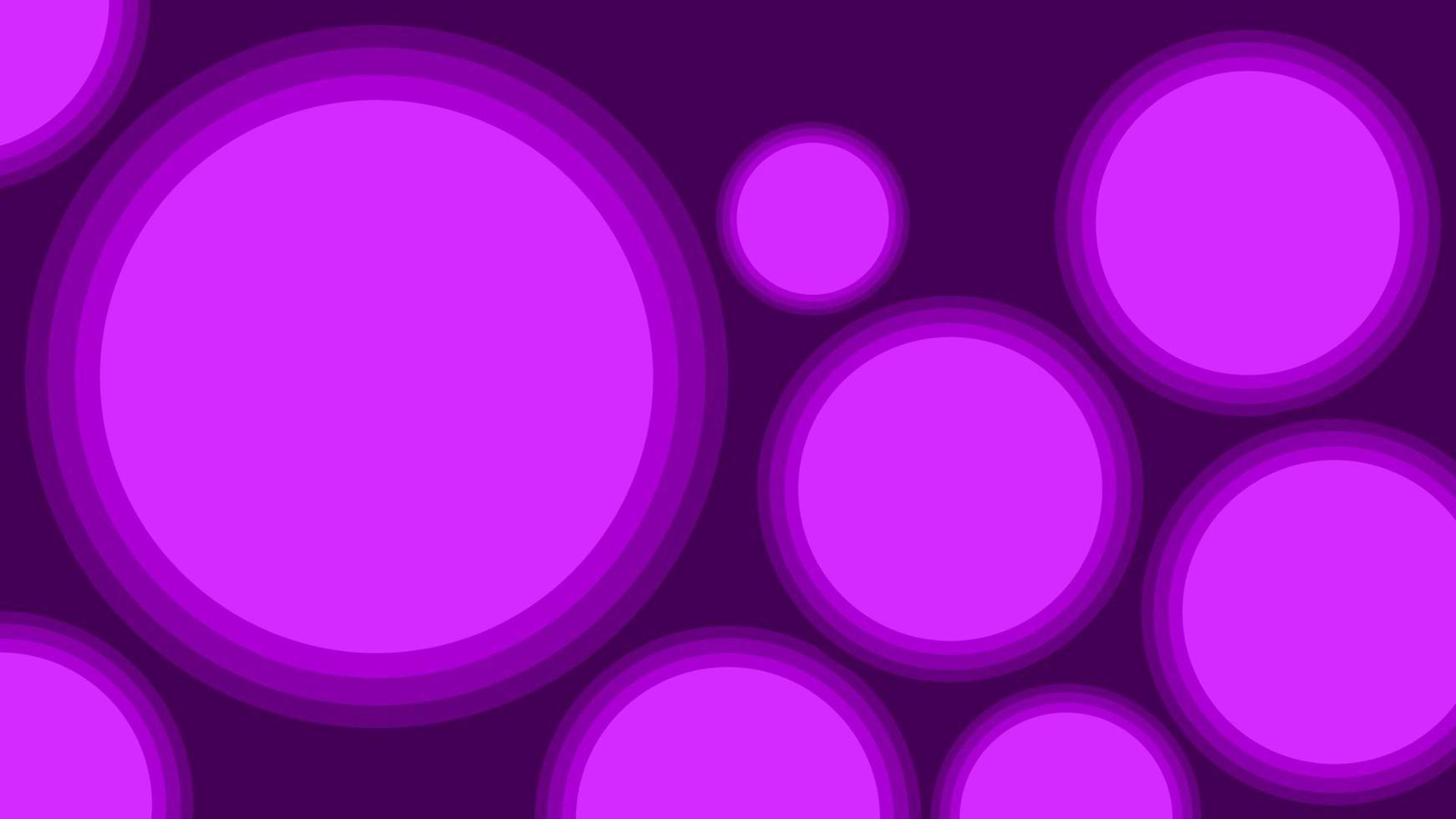 abstract background shaped circle layered in purple color, with focus on biggest circle vector