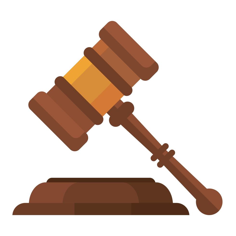 law judge gavel vector