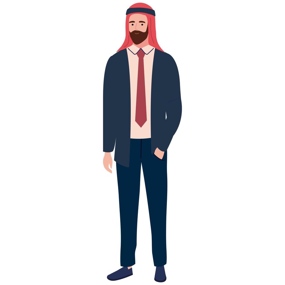 hombre de negocios con turbante vector