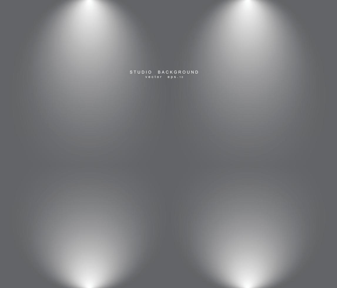 Empty studio room background. vector