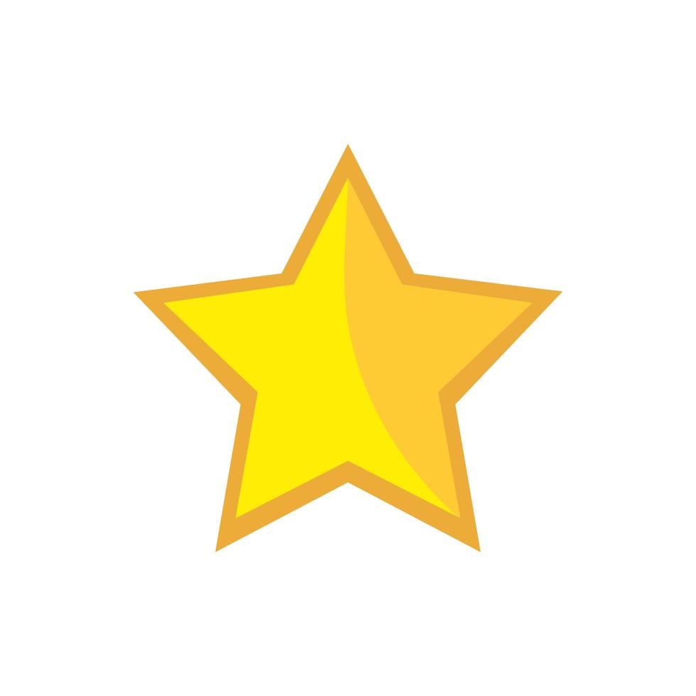 icono de estrella aislada vector