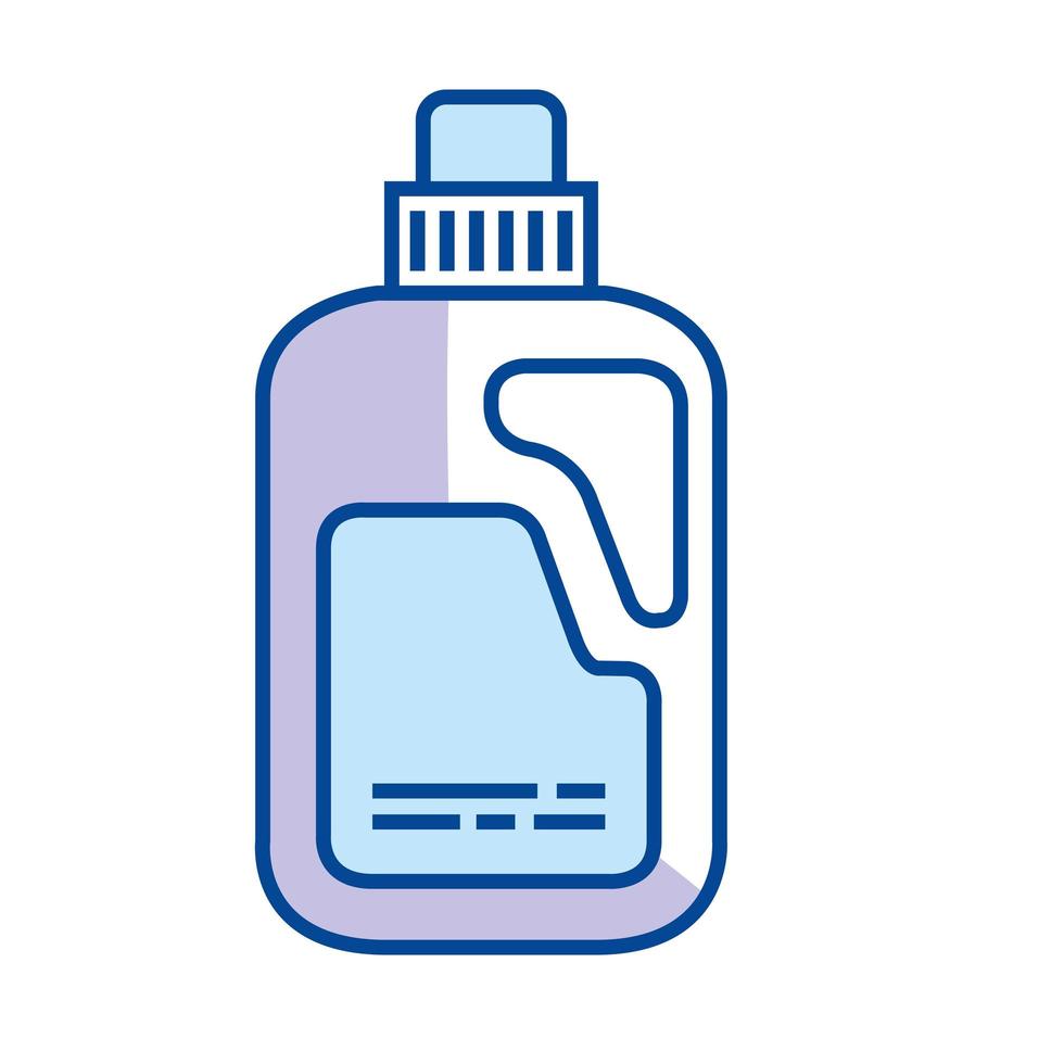 bottle of detergent icon vector