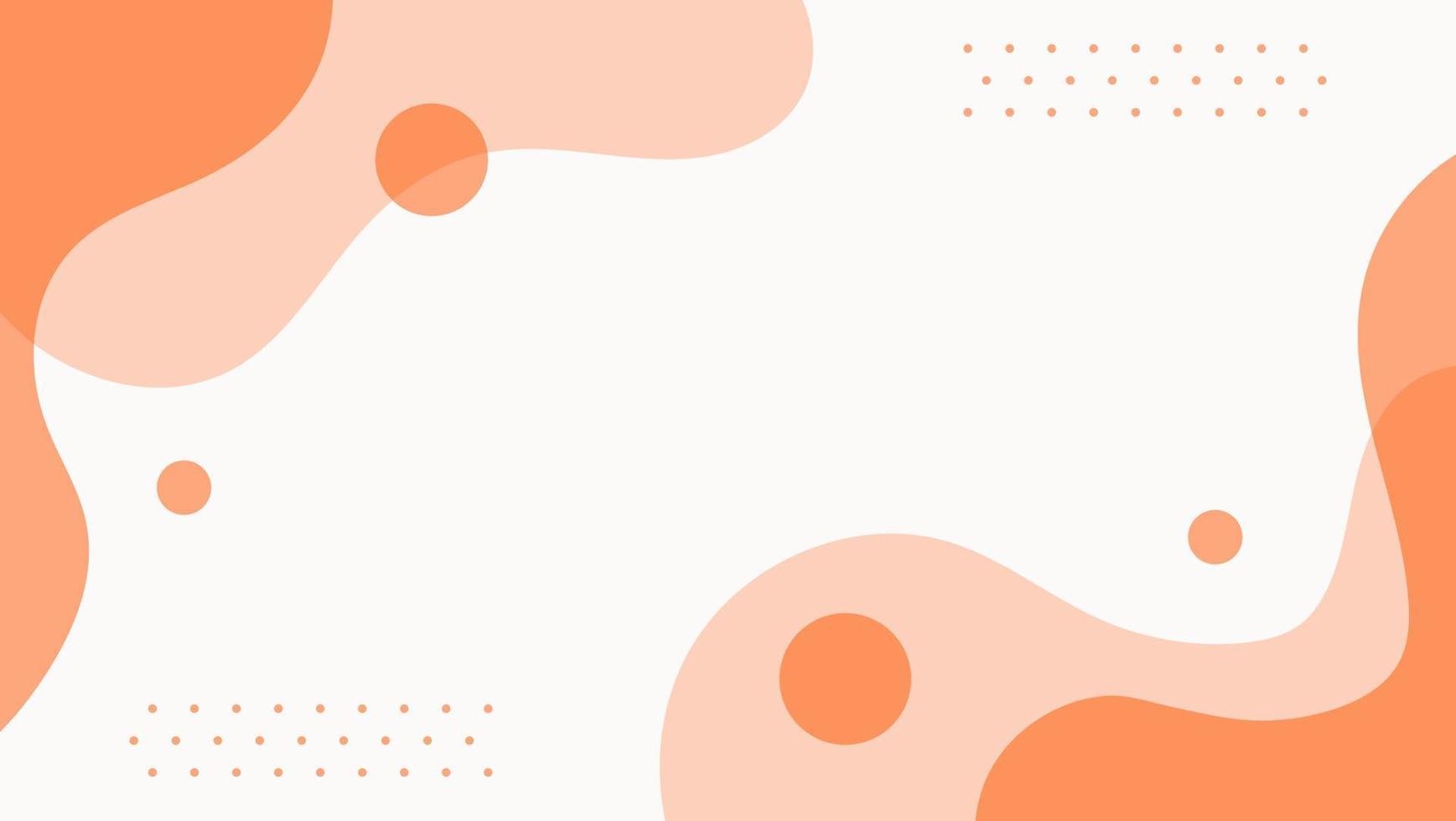 Fondo de color naranja de formas líquidas planas abstractas. bueno para banner, marco o presentación vector