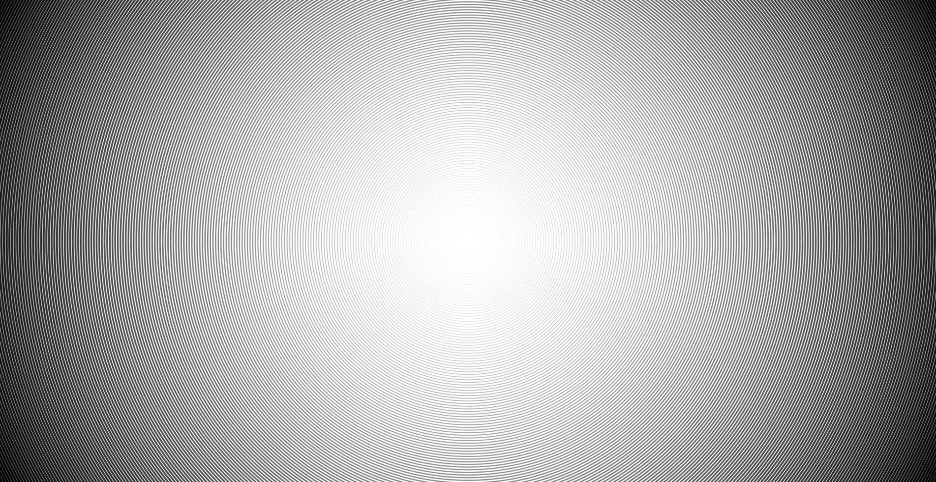 Concentric circle. Illustration for sound wave. Abstract circle line pattern. Black and white graphic vector