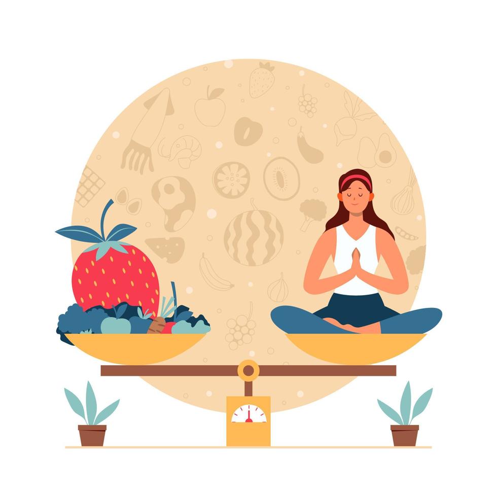 Balanced Diet Concept vector