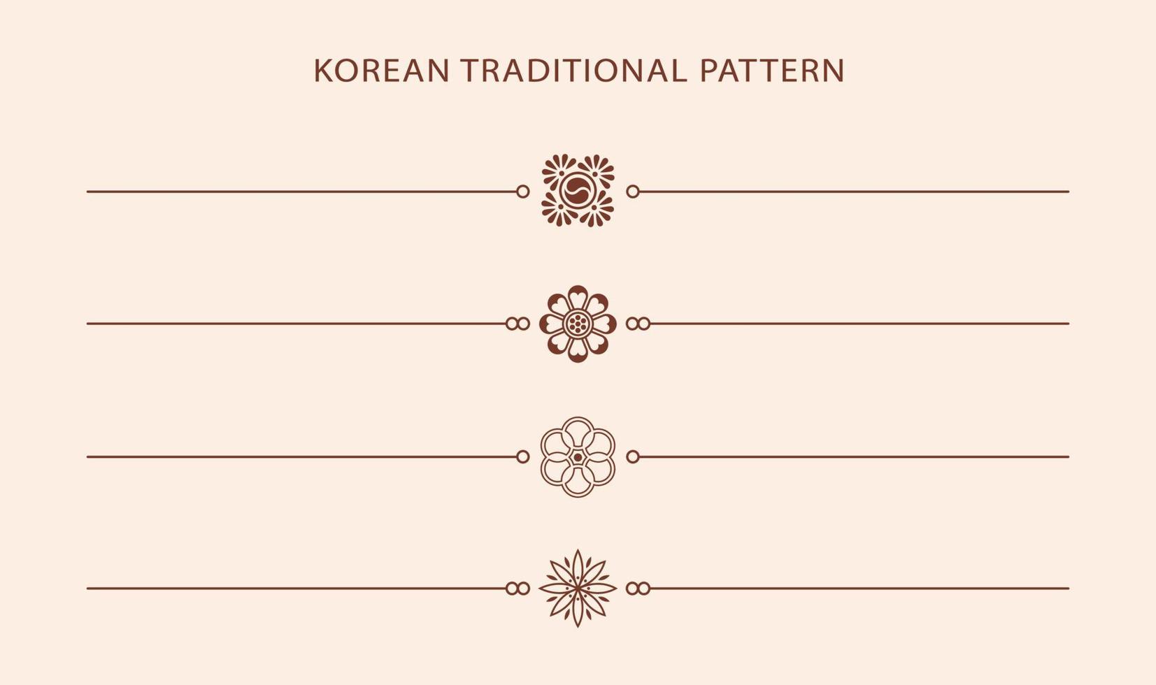 Korean traditional line pattern. Asian style. Chinese culture. Abstract graphic illustration. Korea, china symbol vector