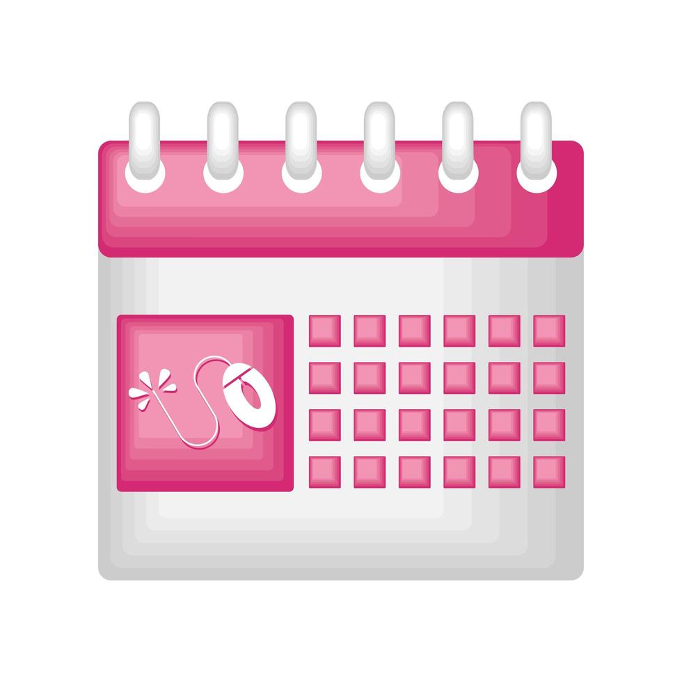 calendar cyber monday vector