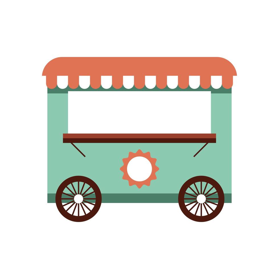 street food cart vector