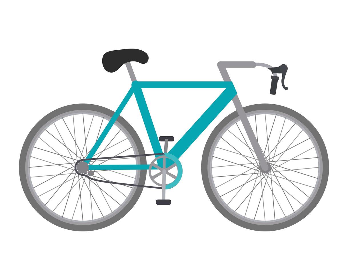 diseño de bicicleta azul vector