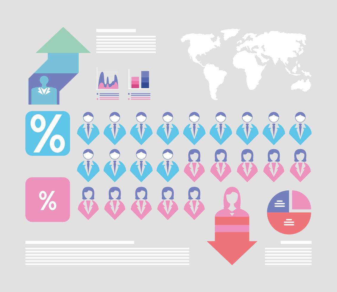 infographic of people vector