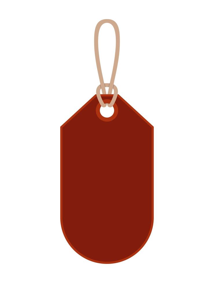 dark red tag vector