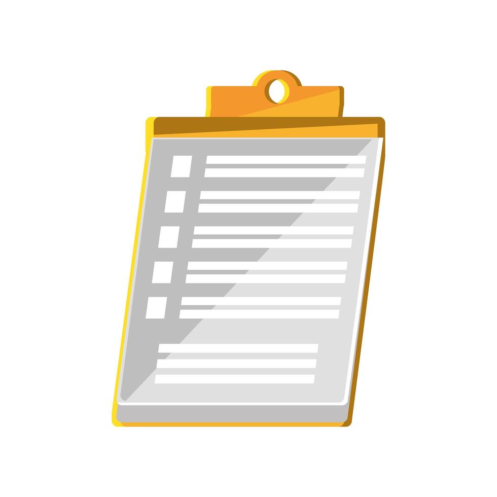 office clipboard list vector