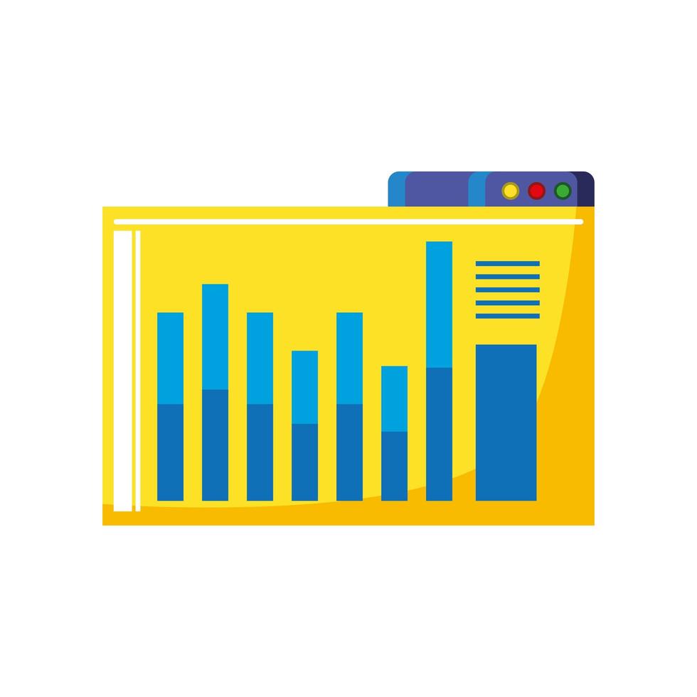 marketing report diagram vector