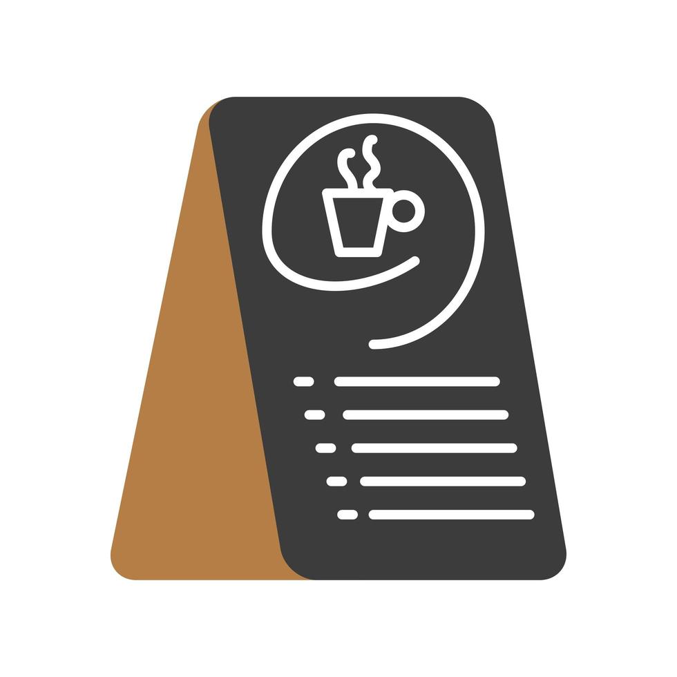 menu board coffee shop vector