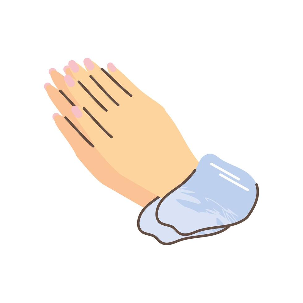 female hands with manicure vector