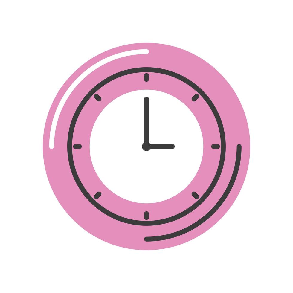 reloj de tiempo redondo vector