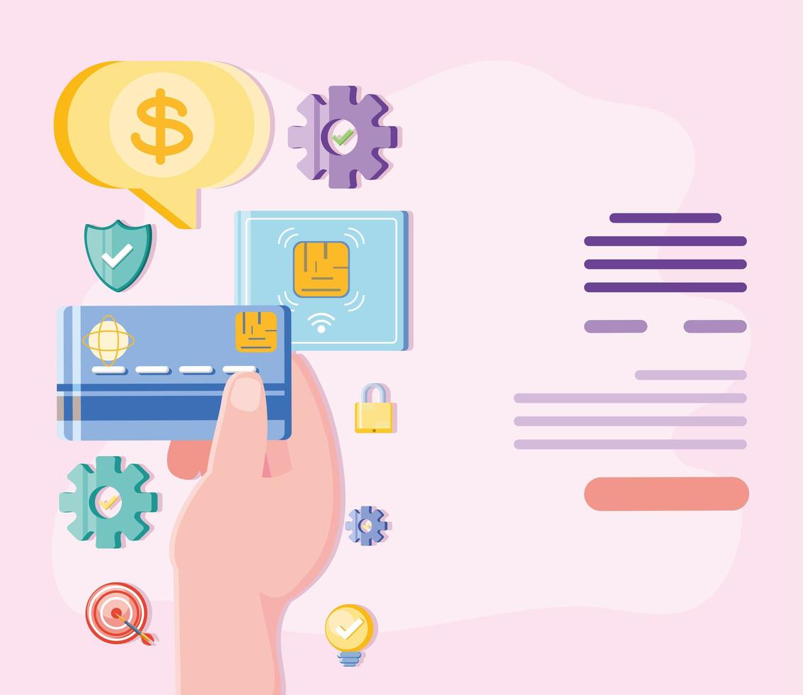 payment solutions digital vector