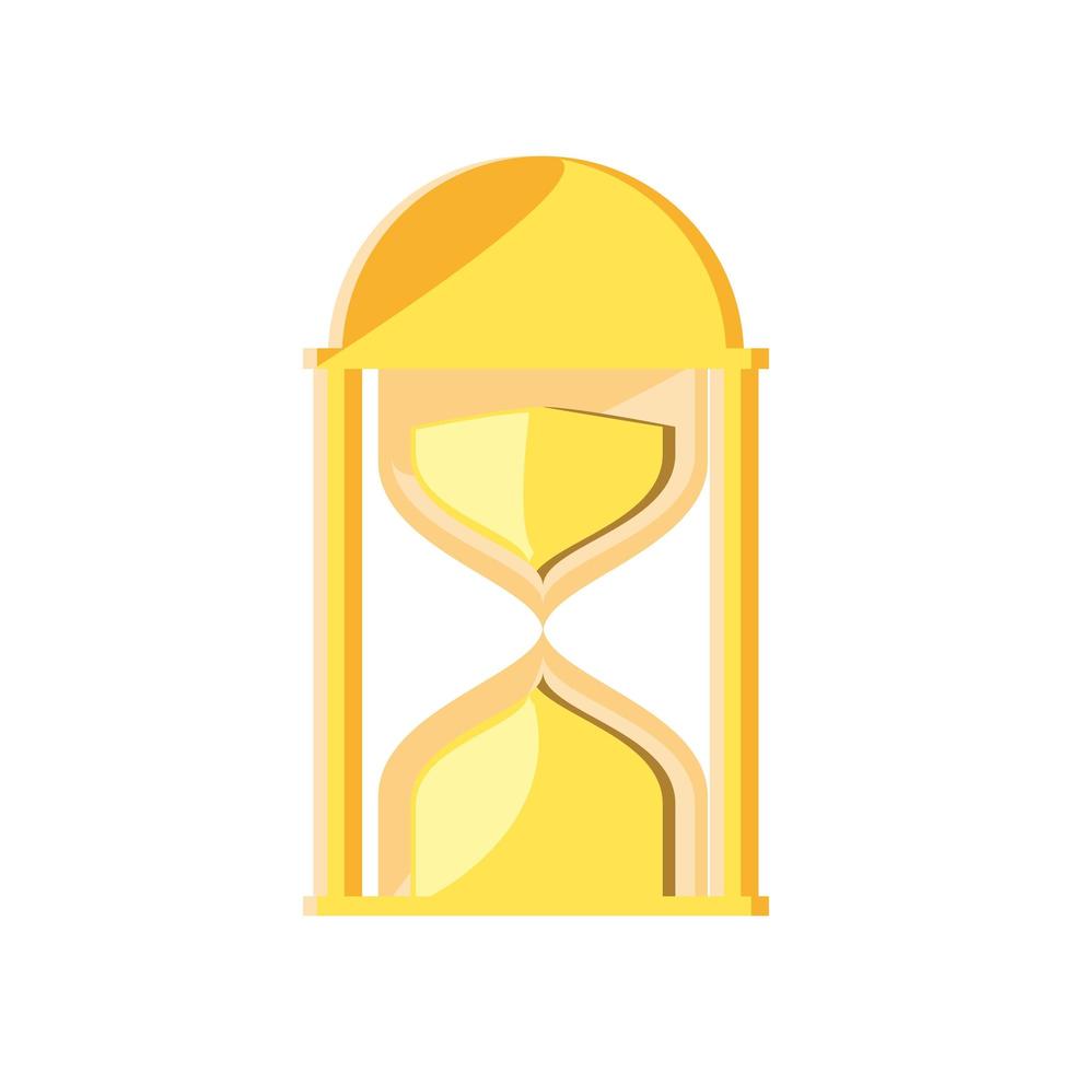 hourglass time flat icon vector