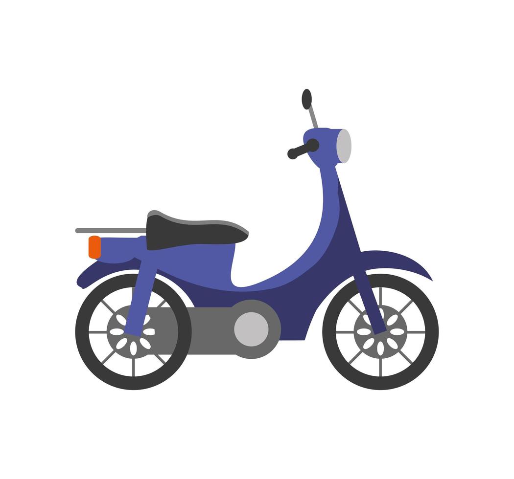 icono de motocicleta morada vector