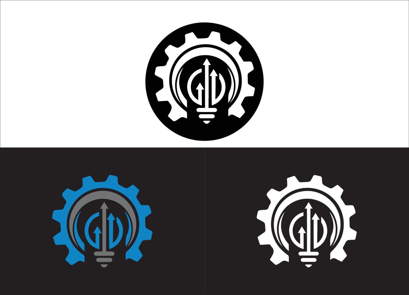 Engineering Logo or Icon Design Vector Image Template