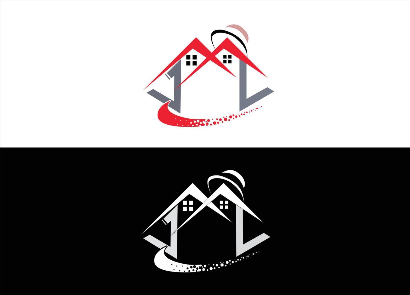 Logotipo de bienes raíces o plantilla de imagen de vector de diseño de icono