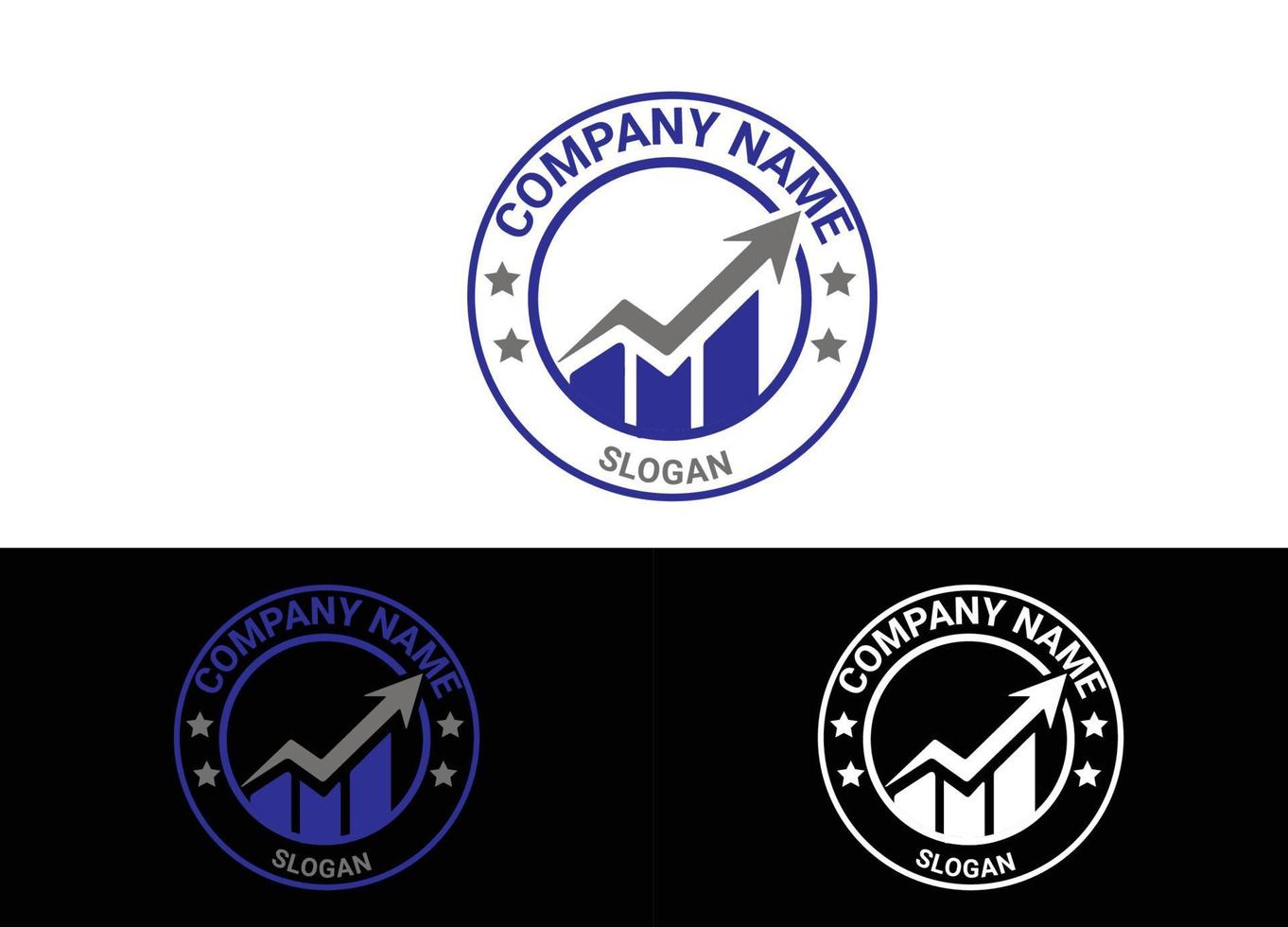 Financial Logo or Icon Design Vector Image Template