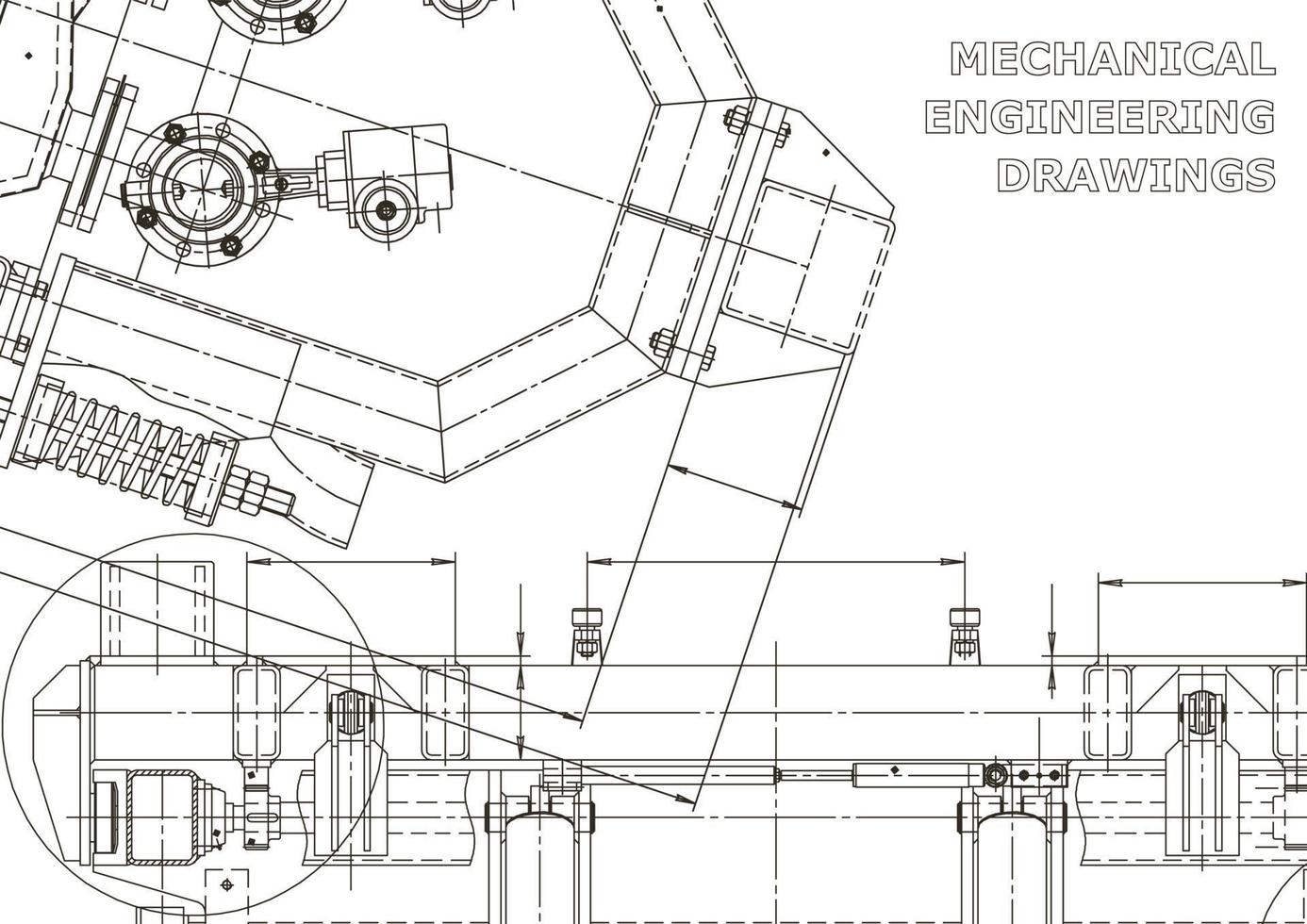 cubrir. dibujos de ingeniería de vectores. fabricación de instrumentos mecánicos. antecedentes técnicos abstractos. ilustracion tecnica vector