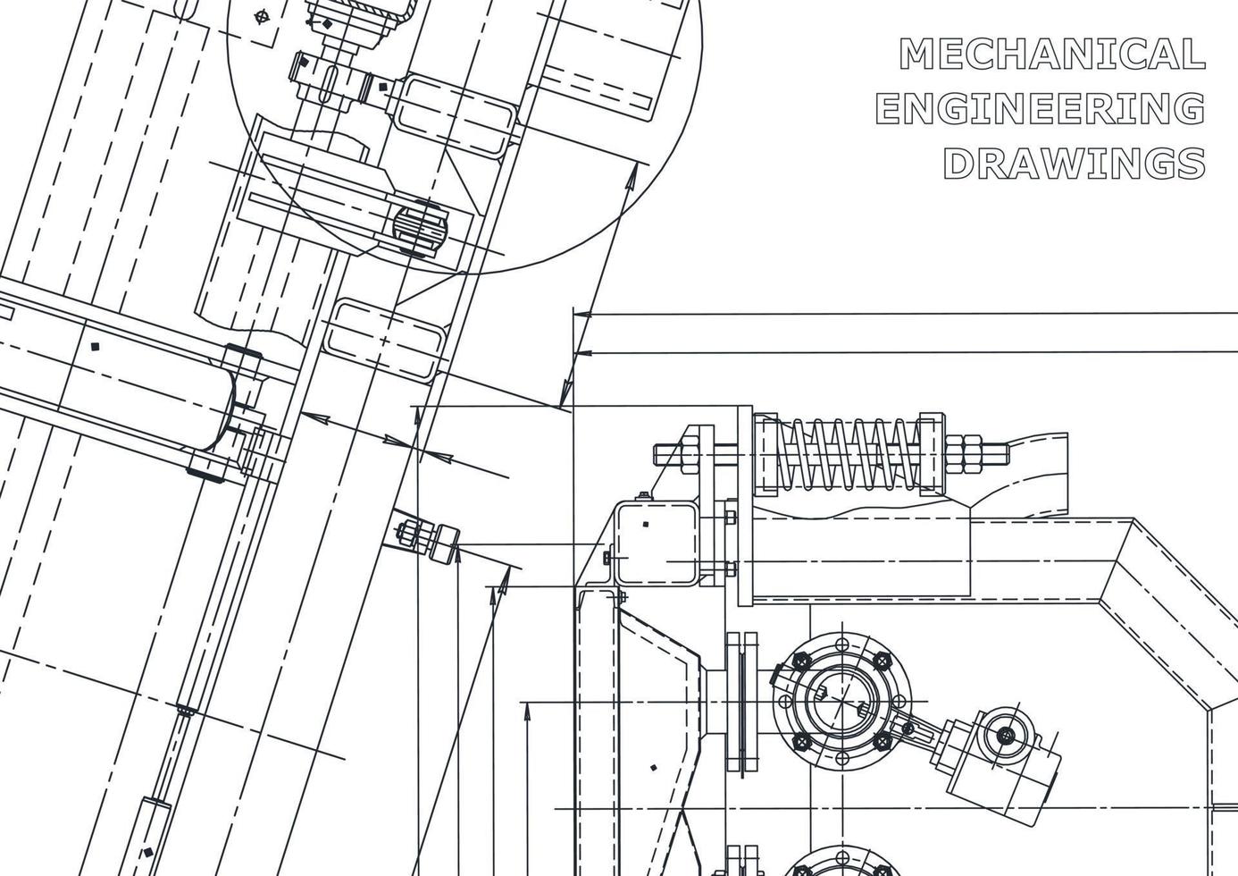 Cover. Vector engineering drawings. Mechanical instrument making. Technical abstract backgrounds. Technical illustration