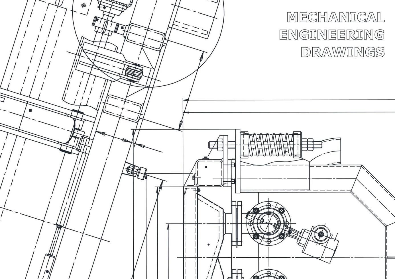 cubrir. dibujos de ingeniería de vectores. fabricación de instrumentos mecánicos. antecedentes técnicos abstractos. ilustracion tecnica vector