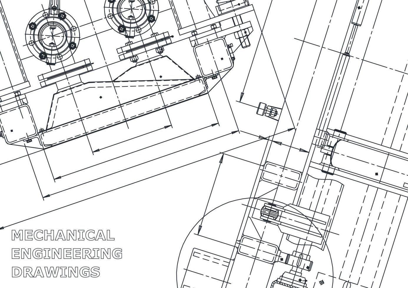Cover. Vector engineering drawings. Mechanical instrument making. Technical abstract backgrounds. Technical illustration