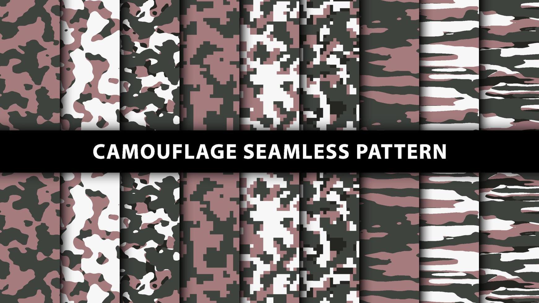 Military and army camouflage seamless pattern vector