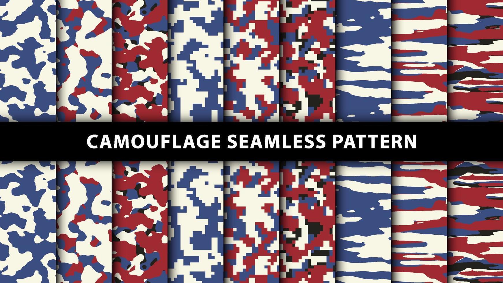 Military and army camouflage seamless pattern vector