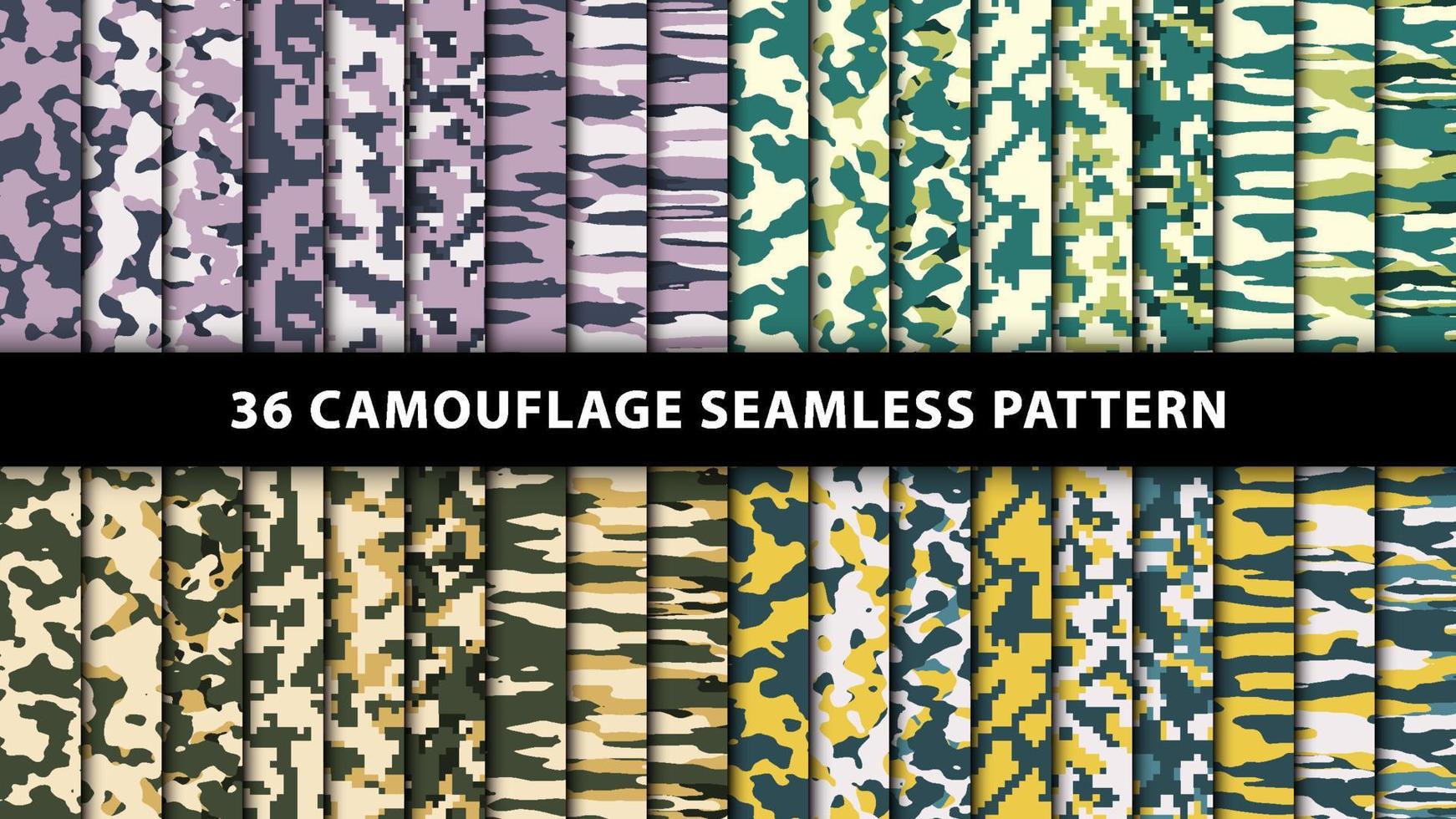 Military and army camouflage seamless pattern vector