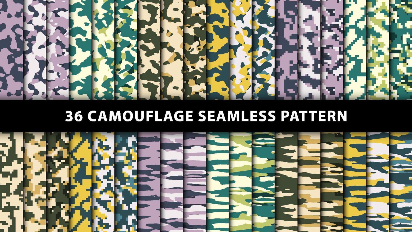 Military and army camouflage seamless pattern vector