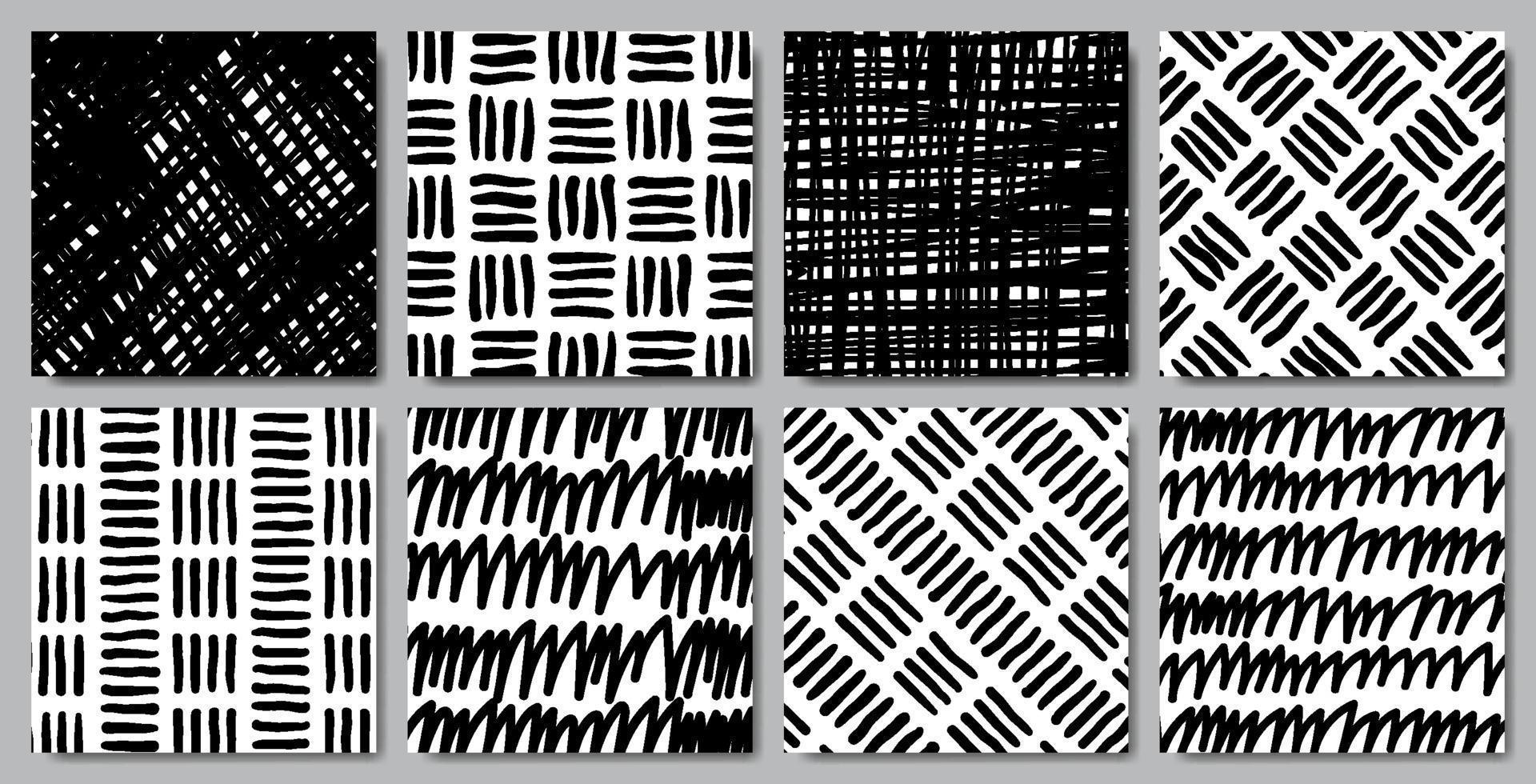 Hand drawn abstract seamless pattern vector
