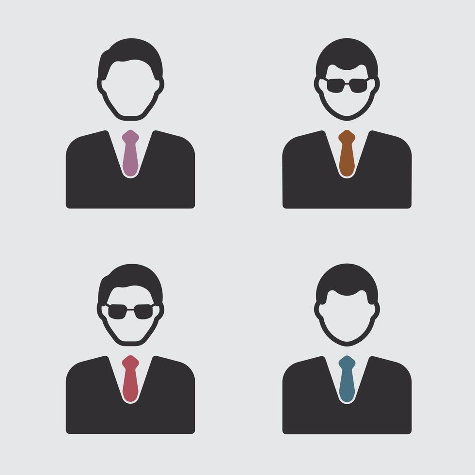Businessman vector icons