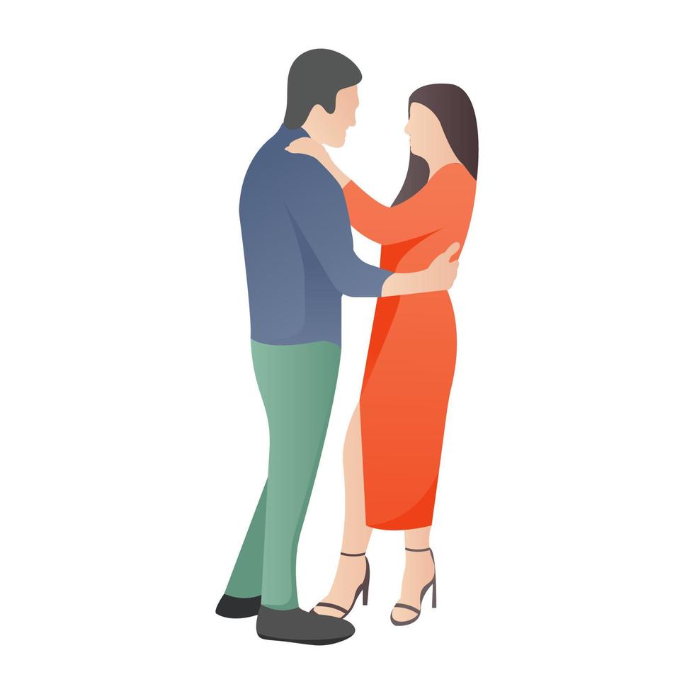 conceptos de baile de pareja vector