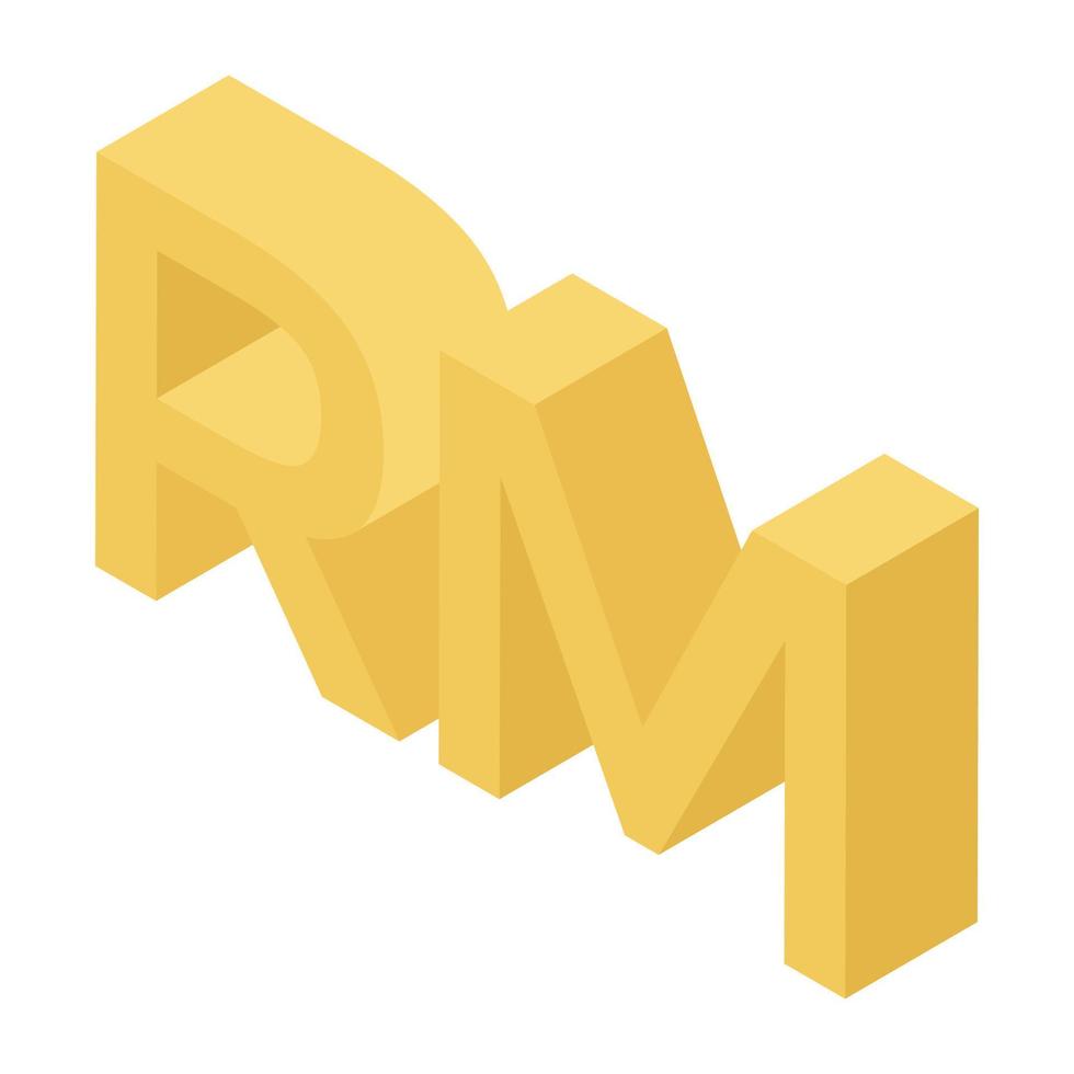 Malaysian Ringgit Concepts vector