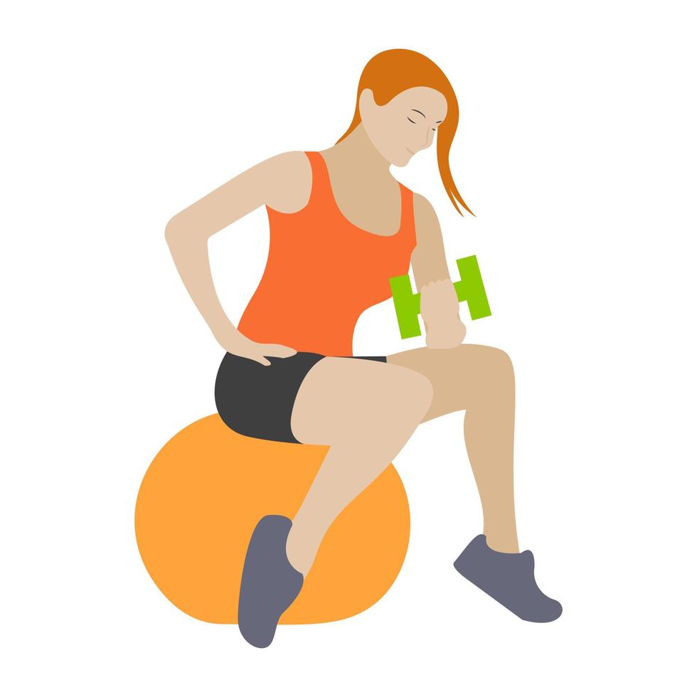 Ball Exercise Concepts vector