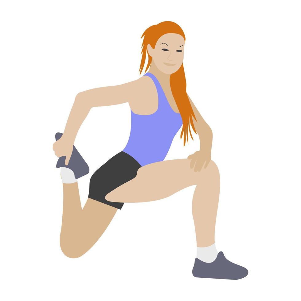 Stretch Muscle Exercise vector