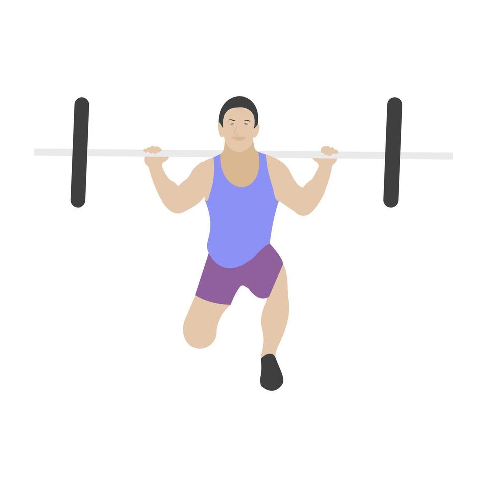 Barbells Exercise Concepts vector