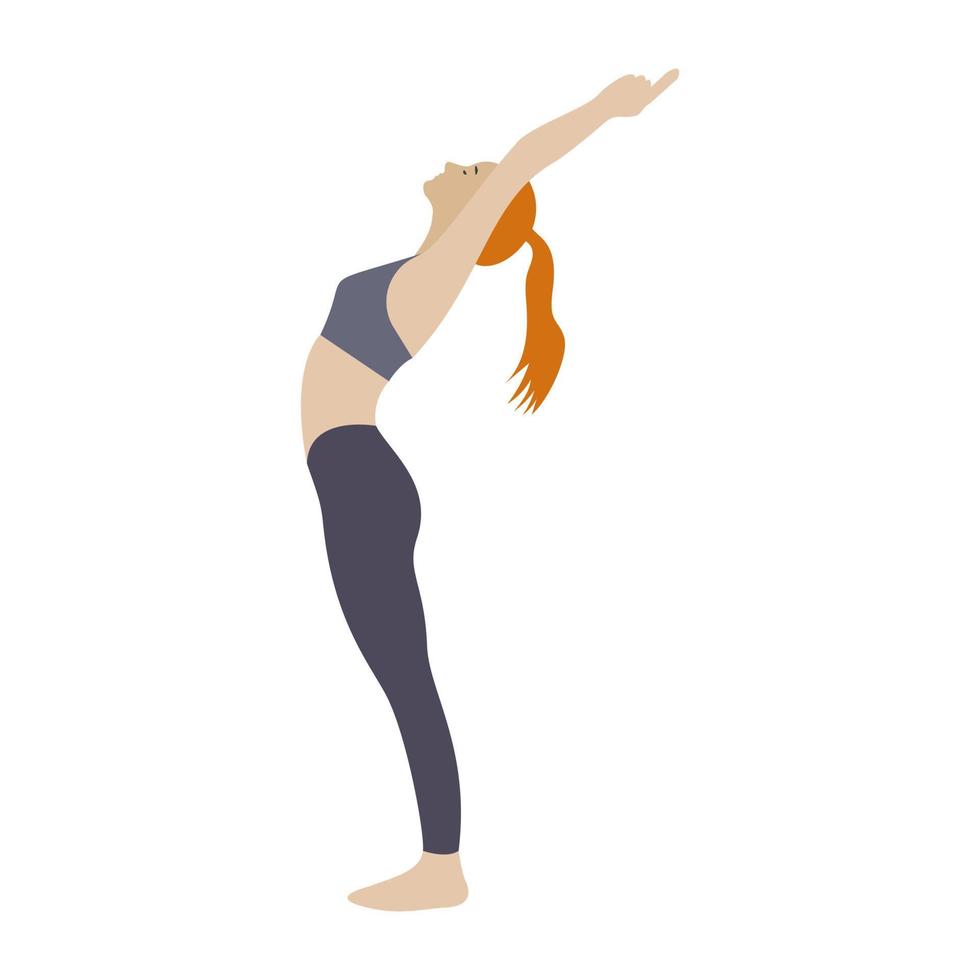 Trendy Yoga Concepts vector
