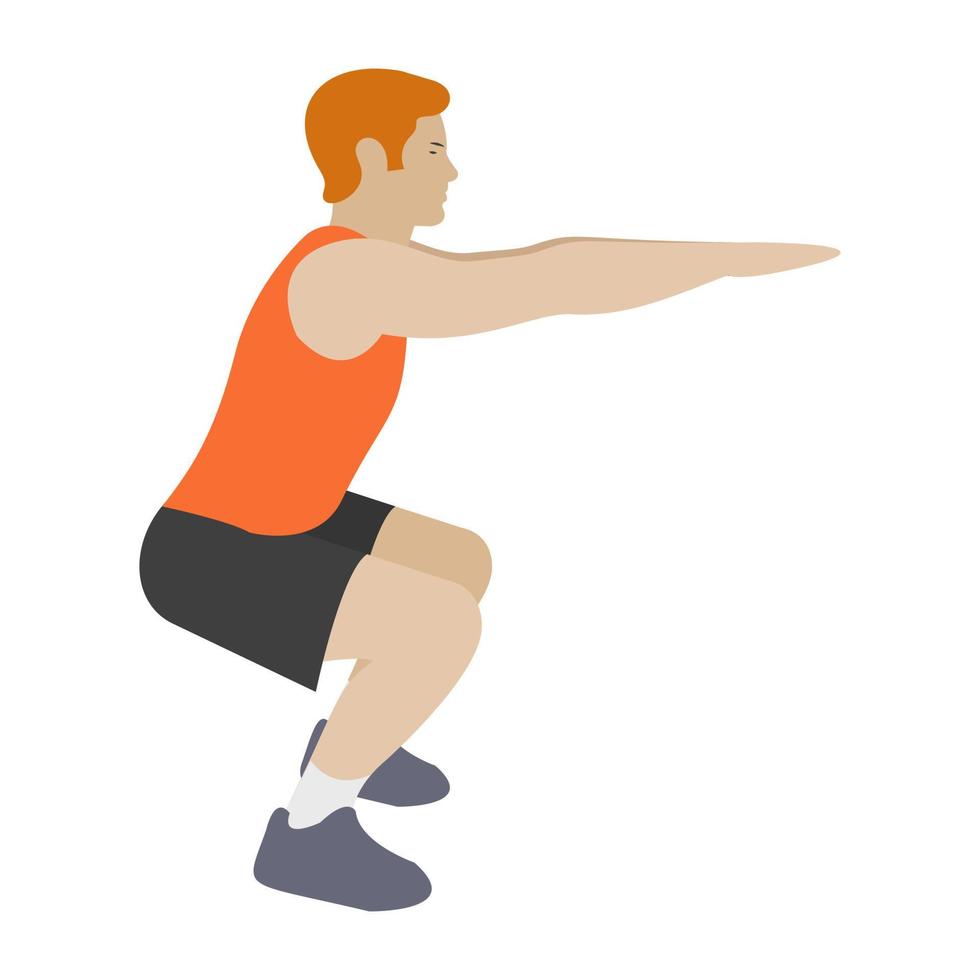 Stretch Muscle Exercise vector