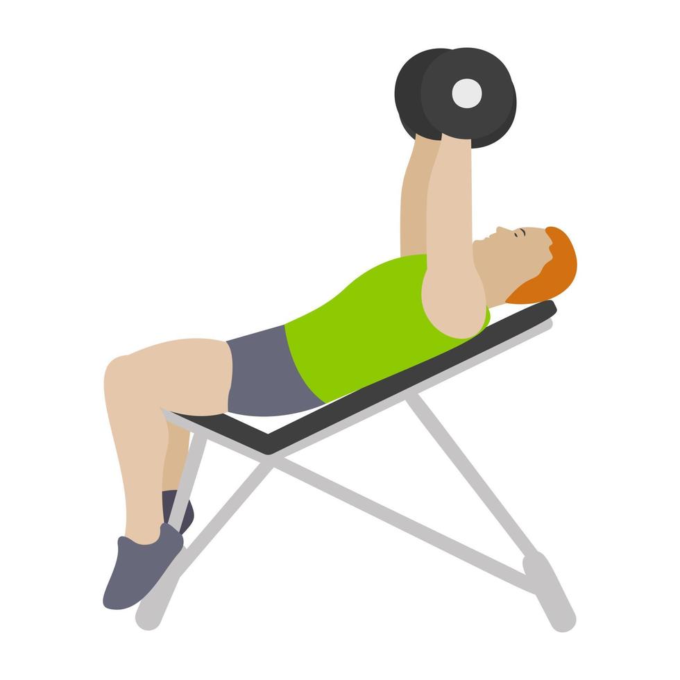 Dumbbells Exercise Concepts vector