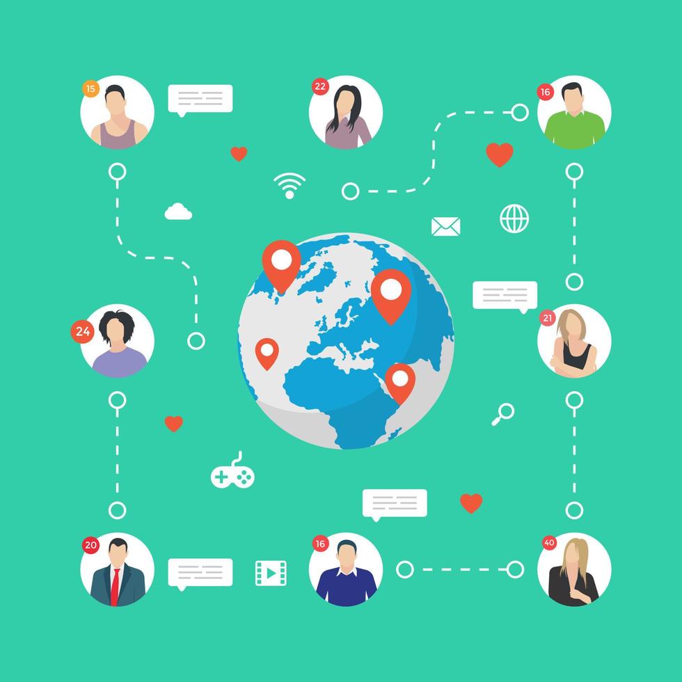 Global Network Concepts vector