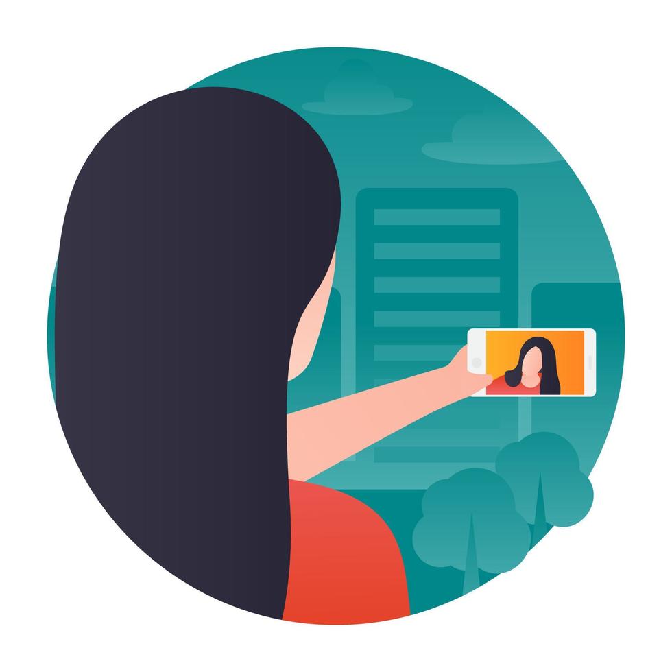 Video Chat Concepts vector